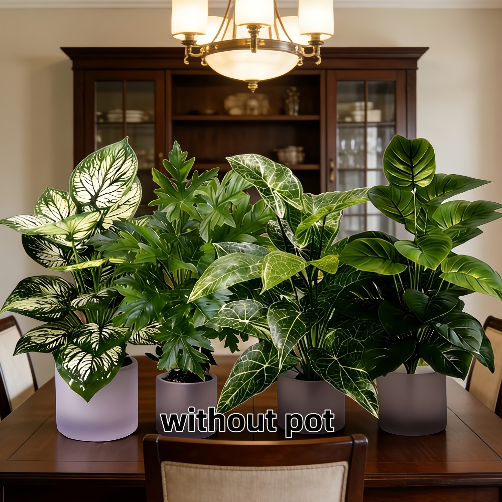 4 Plantas Artificiales con 48  - Fiddle Leaf Fig reseña y precio