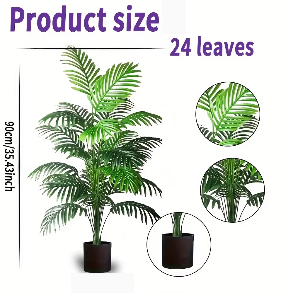 24 hojas de plantas artificial - Fiddle Leaf Fig reseña y precio