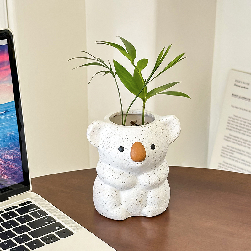 Florero de Koala bonito de dib - Snake Plant Ceramic reseña y precio