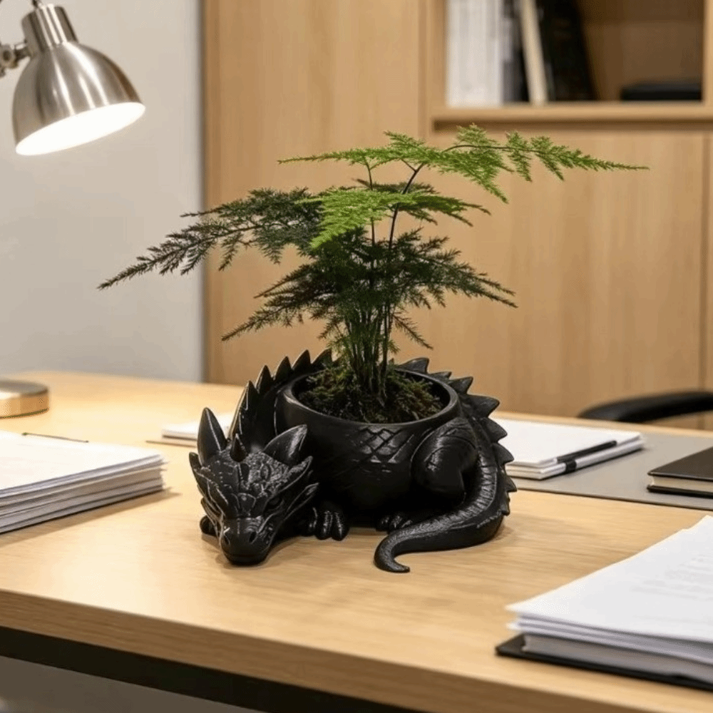 Maceta con Forma de Dragón Imp - Snake Plant Ceramic reseña y precio