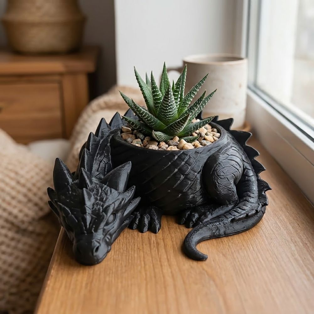 Maceta con Forma de Dragón Imp - Snake Plant Ceramic reseña y precio