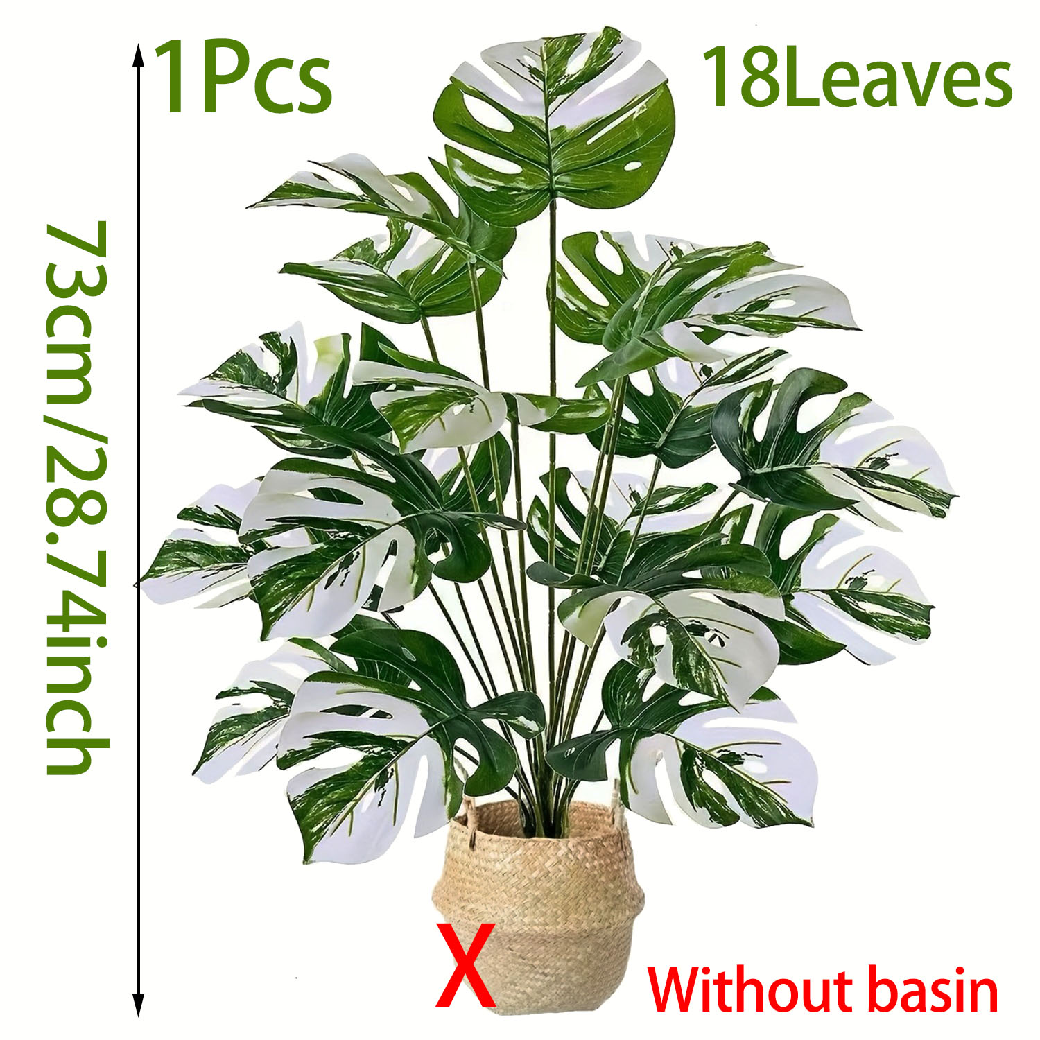 Planta Monstera artificial rea - Fiddle Leaf Fig reseña y precio