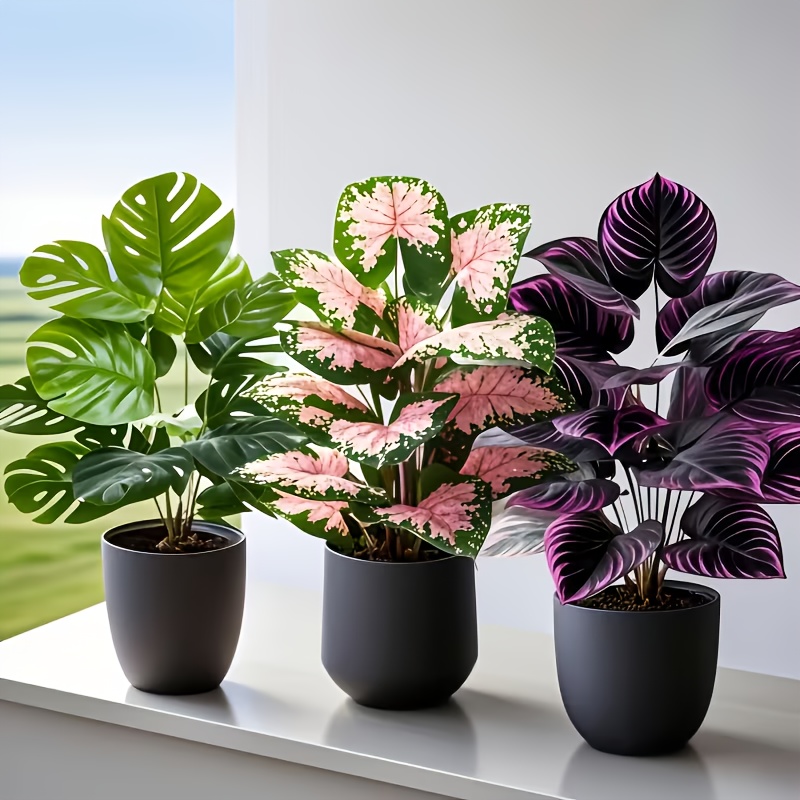 Juego de 3 Plantas Artificiale - Fiddle Leaf Fig reseña y precio