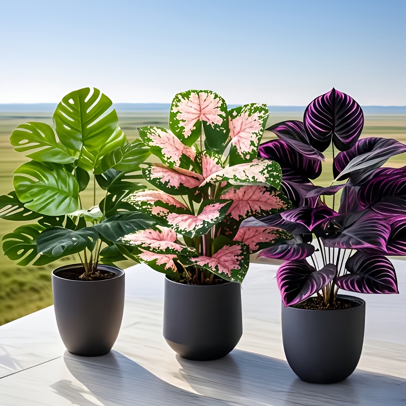Juego de 3 Plantas Artificiale - Fiddle Leaf Fig reseña y precio